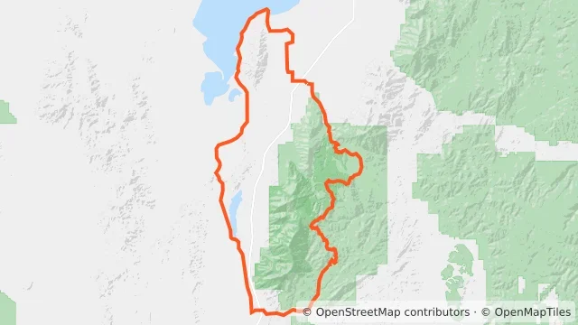 Map preview for Gran Fondo Utah