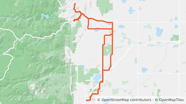 Map preview for Road | Mike's Bikes, Boulder ► Gun Barrel, Hygeine, Froot Loops