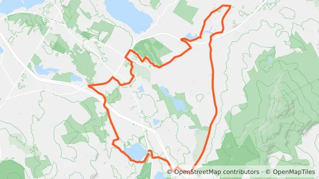 Map preview for N89ers - Kezar Lake, Sutton, Hominy Pot Road, Wilmot
