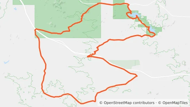 Map preview for We Ride 4 Laramie 3-Day Gravel Adventure