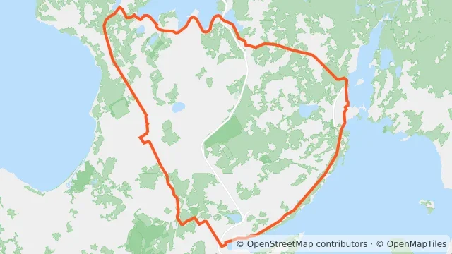 Map preview for Simcoe County Loop Trail