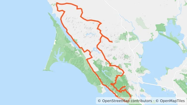 Map preview for 2026 Marin Century