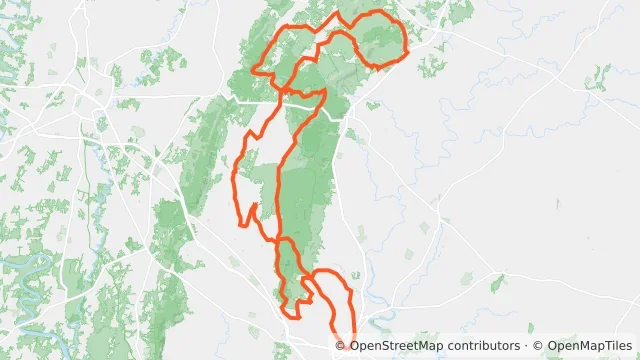 Map preview for Gran Fondo Maryland & Gran Fondo National Championships