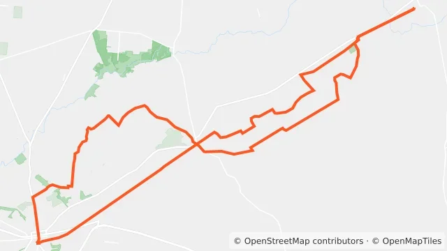 Map preview for Young's Charity Bike Tour - Rally Ride #1 May 16