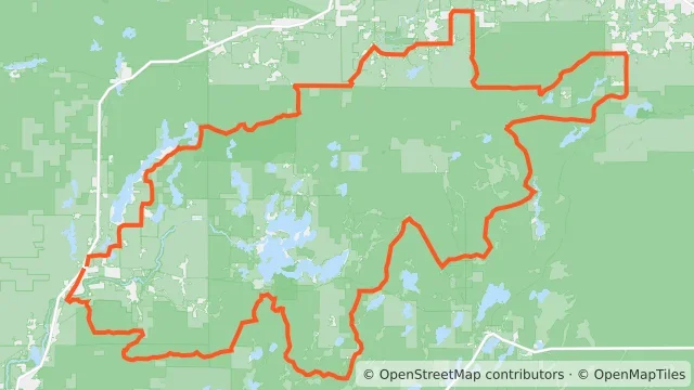 Map preview for Hungry Bear Gravel Race