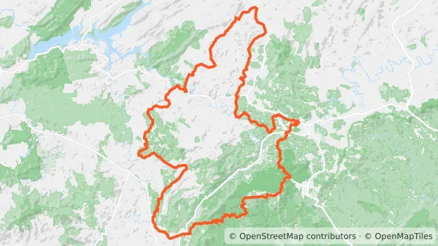 Map preview for Boone Gran Fondo